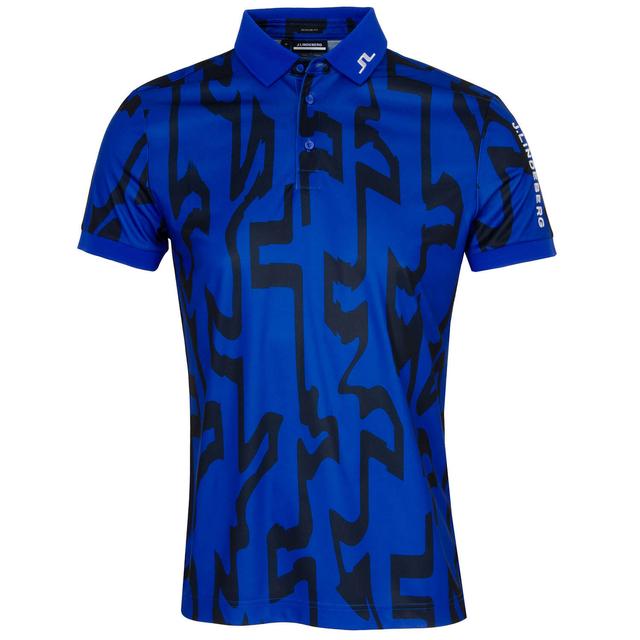 J Lindeberg Tour Tech Print Polo Shirt on Productcaster.