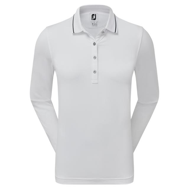 FootJoy Thermal Jersey Long Sleeve Ladies Golf Polo Shirt on Productcaster.