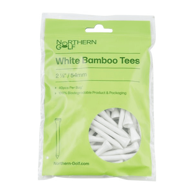 Northern Golf Bamboo Golf Tees White on Productcaster.