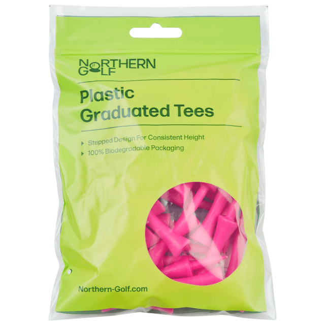 Northern Golf Bamboo Graduated Golf Tees Pink on Productcaster.