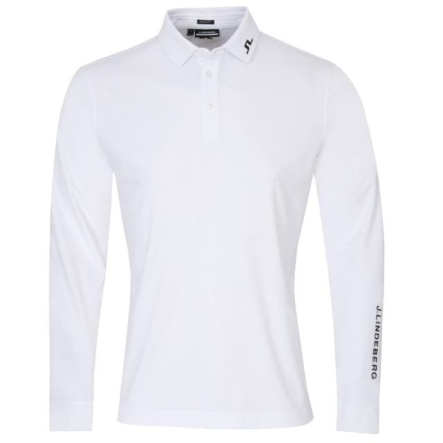 J Lindeberg Tour Tech Long Sleeve Polo Shirt on Productcaster.