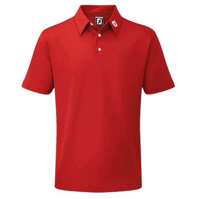 FootJoy Stretch Pique Solid Golf Polo Shirt on Productcaster.