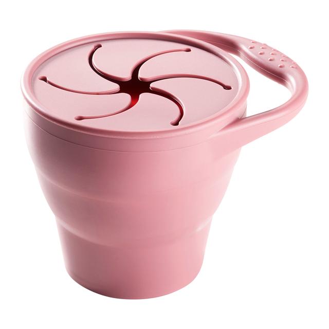 Tommee Tippee, Silicone Collapsible Snack Pot, Pink on Productcaster.