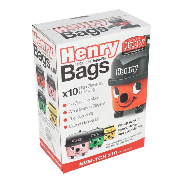 Genuine Henry Hepaflo Filter Hoover Bags X 10 on Productcaster.