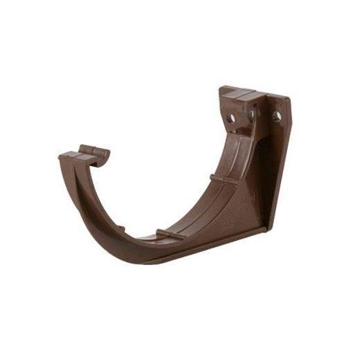 Plastic Guttering Half Round Style Fascia Bracket 112mm - Brown uPVC Brett Martin on Productcaster.