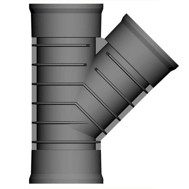 JFC Twinwall Drain Pipe Y Branch for Surface Water Drainage - 225mm HDPE JFC Manufacturing on Productcaster.