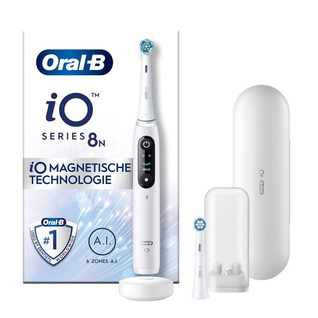 Oral-B iO 8N Elektrische Tandenborstel Wit - Geen Tandpasta - Tandenborstel on Productcaster.