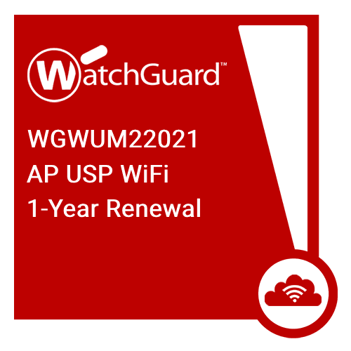 WatchGuard AP Unified Security Platform (USP) WiFi 1-Year Renewal Licence (WGWUM22021) on Productcaster.