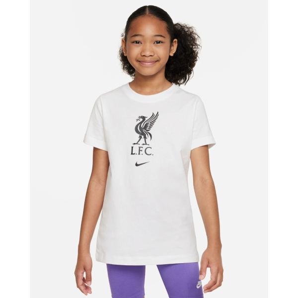 Liverpool FC Nike Youth 23/24 Crest Tee - Small White - Cotton on Productcaster.