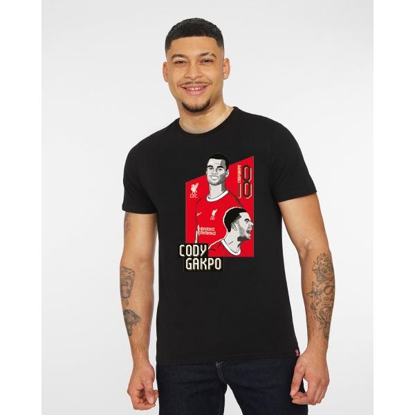 Liverpool FC Adult Gakpo Image Tee - XL Black - Cotton on Productcaster.