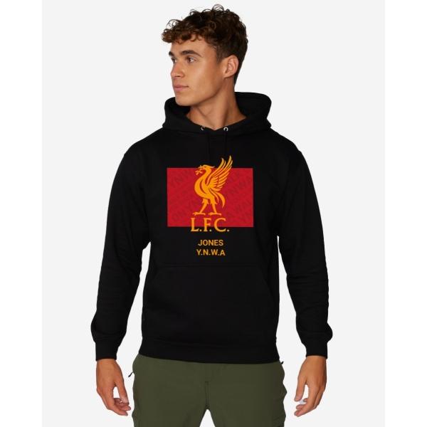 Liverpool FC Liverbird Personalised Black Hoody - XXXXL - Cotton & Polyester on Productcaster.