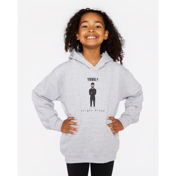 Liverpool FC Junior Klopp YNWA Hoodie Grey - 9-10 - Cotton & Polyester on Productcaster.