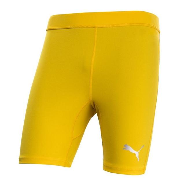 PUMA Baselayer Liga Tights - Cyber Yellow, size Small on Productcaster.