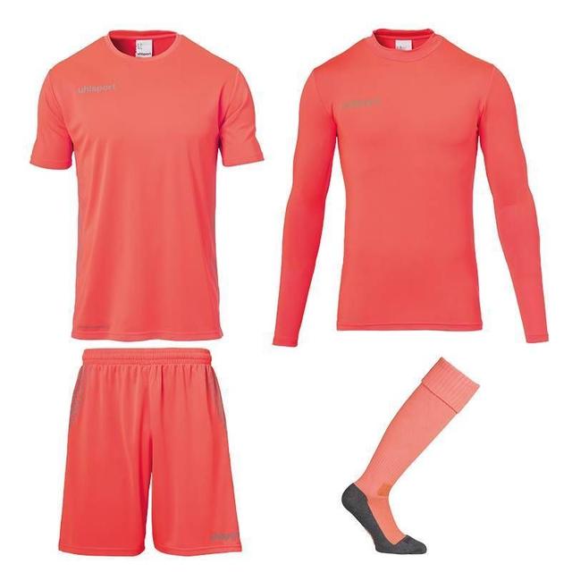 Uhlsport Goalkeepers Kit Score - Hi-vis Orange/grey Kids, size XX-Small 128 cm. on Productcaster.