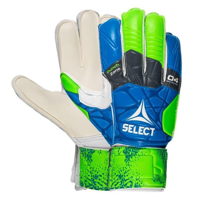 Select Goalkeeper Gloves 04 Protection - Blue/green/white Kids, size 0 on Productcaster.