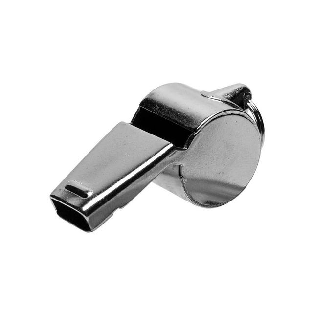 Select Referees Whistle Metal - Metallic Silver, size One Size Large on Productcaster.