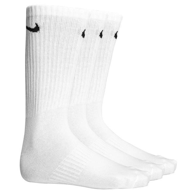 Nike Socks Everyday Lightweight Crew 3-pack - White/black, size S: 34-38 on Productcaster.