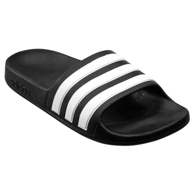 adidas Adilette Aqua Slide - Black/white Kids, size 33 on Productcaster.