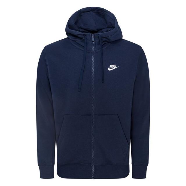 Nike Hoodie Nsw Club - Midnight Navy/white, size X-Large on Productcaster.