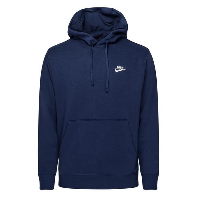 Nike Hoodie Nsw Club - Midnight Navy/white, size Medium on Productcaster.