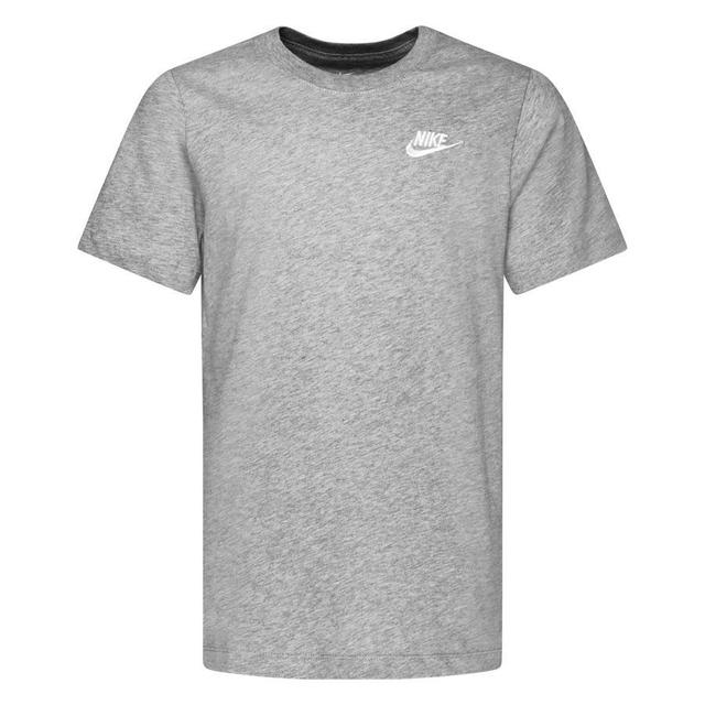 Nike T-shirt Nsw Futura - Dark Grey Heather/white Kids, size XS: 122-128 cm on Productcaster.