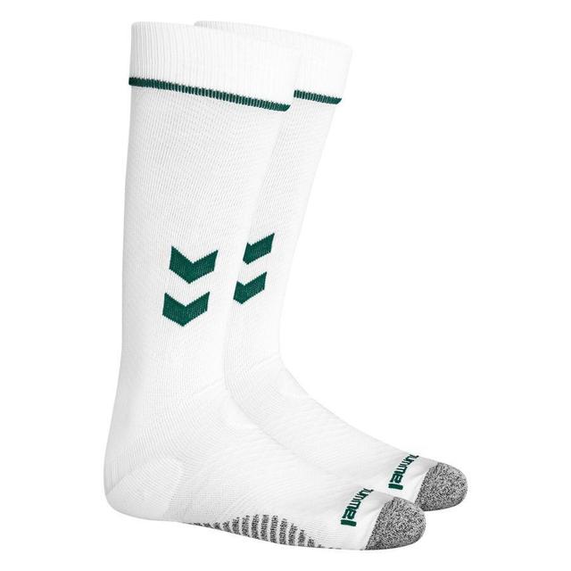 Hummel Pro Football Socks - White/green, size 41-45 on Productcaster.