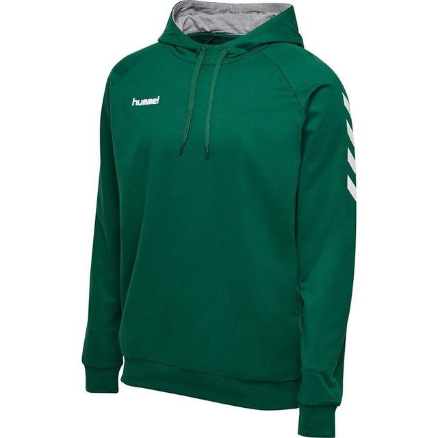 Hummel Go Cotton Hoodie - Green, size Small on Productcaster.