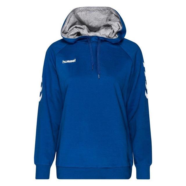 Hummel Go Cotton Hoodie - Blue Women, size Medium on Productcaster.