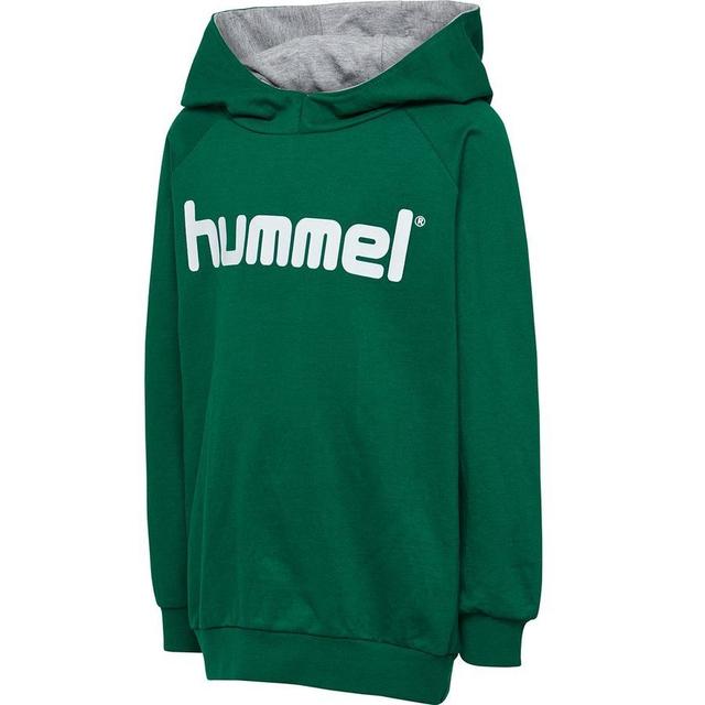 Hummel Go Cotton Logo Hoodie - Green Kids, size 140 cm on Productcaster.