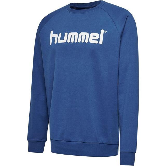 Hummel Go Cotton Logo Sweatshirt - Blue, size Medium on Productcaster.