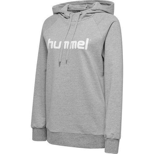 Hummel Go Cotton Logo Hoodie - Grey Woman, size Large on Productcaster.