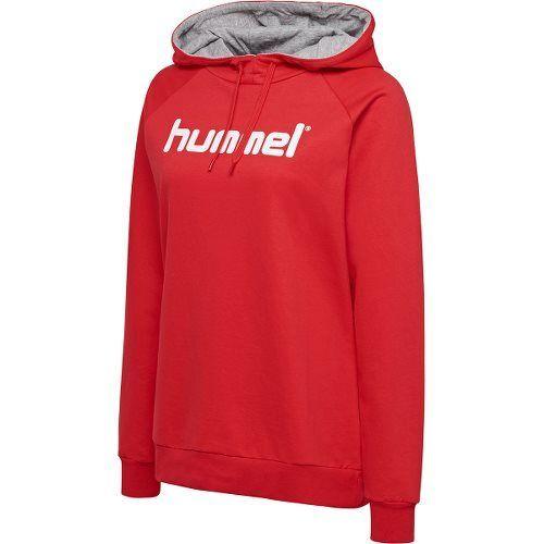 Hummel Go Cotton Logo Hoodie - Rood Dames, maat X-Large on Productcaster.