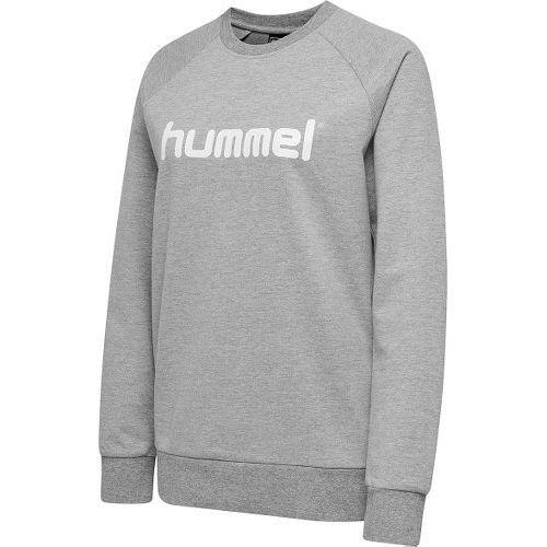 Hummel Go Cotton Logo Sweat - Gris Femme, pointure Small on Productcaster.