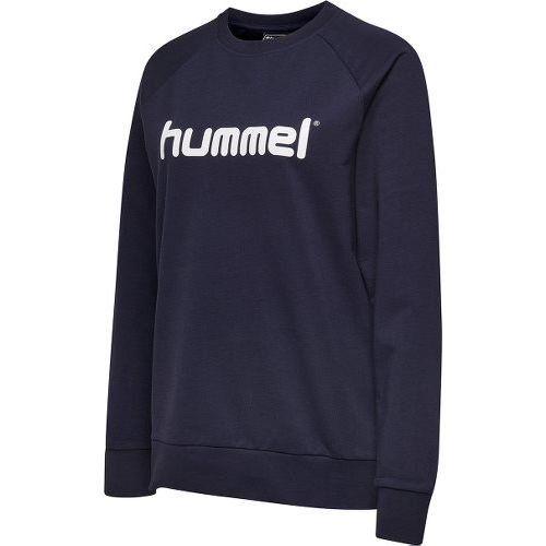 Hummel Go Cotton Logo Sweatshirt - Navy Woman, size X-Large on Productcaster.