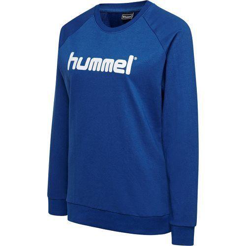 Hummel Go Cotton Logo Sweatshirt - Blå Kvinde, størrelse X-Large on Productcaster.