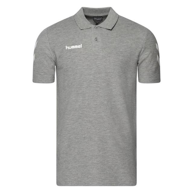 Hummel Go Cotton Polo - Grey, size Small on Productcaster.