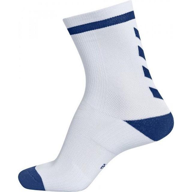 Hummel Training Socks Elite Low - White/blue, size 35-38 on Productcaster.