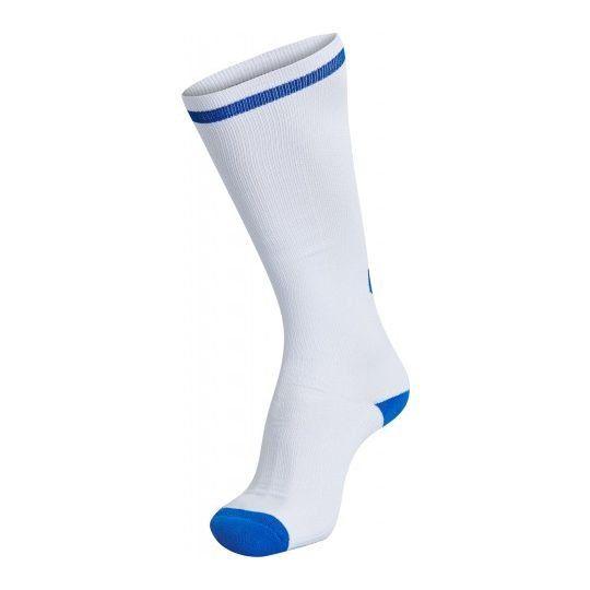 Hummel Training Socks Elite High - White/blue, size 46-48 on Productcaster.