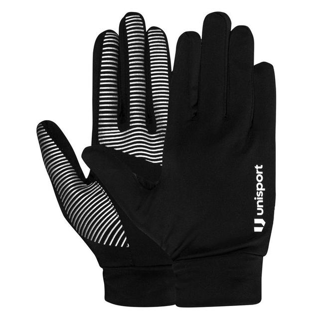 Unisport Player Gloves Core - Black/white Kids, size Kids Large on Productcaster.