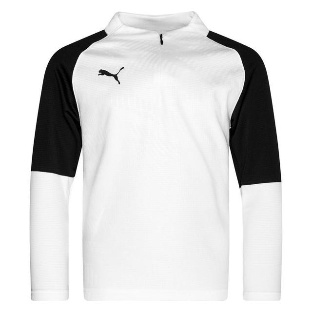 PUMA Training Shirt Cup 1/4 Zip Core - White/black Kids, size YXS/116 cm on Productcaster.