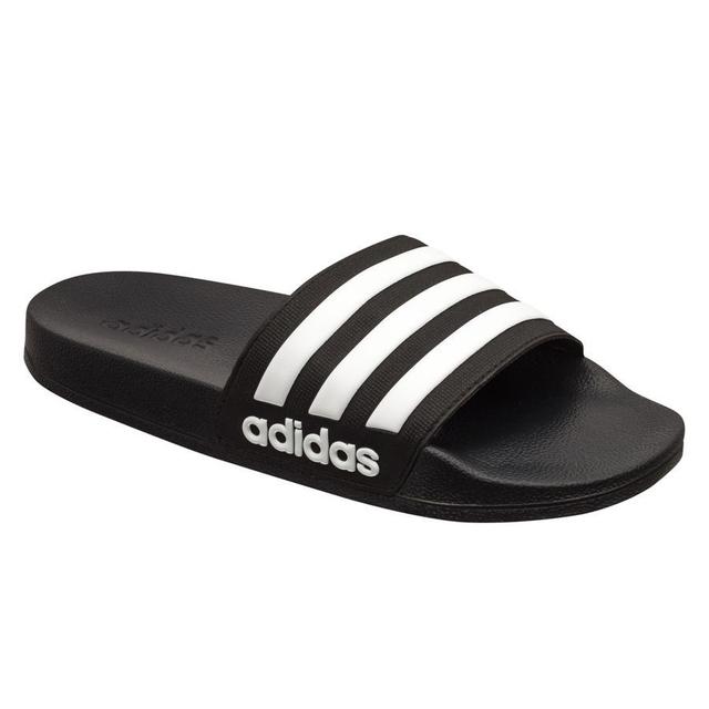 adidas Slide Adilette Shower - Black/white Kids, size 30 on Productcaster.