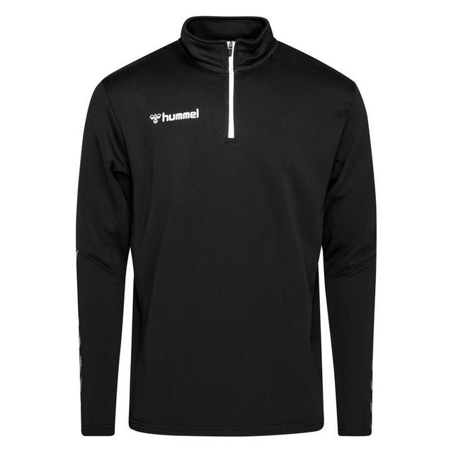 Hummel Training Shirt Authentic 1/2 Zip - Black/white, size Small on Productcaster.