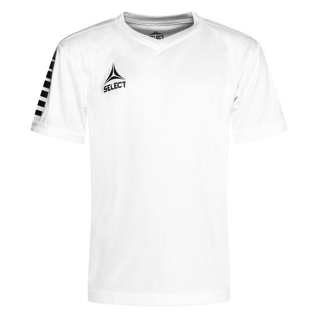 Select Playershirt Pisa - White/black Kids, size 8 years on Productcaster.