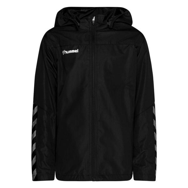 Hummel Jacket Authentic All Weather - Black/white Kids, size 8-10 years on Productcaster.