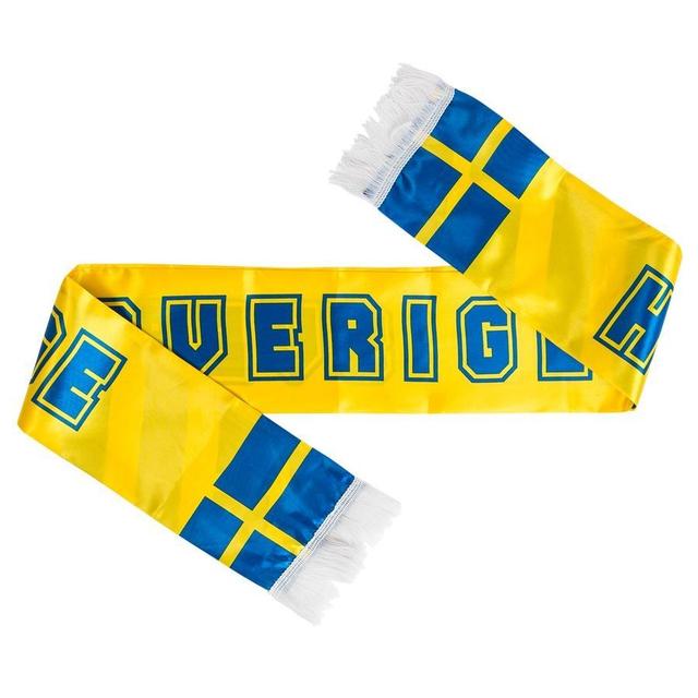 Sweden Satin Scarf - Yellow/blue - , size One Size on Productcaster.