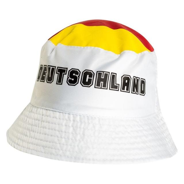 Germany Bucket Hat - White/yellow/red/black - , size One Size Adult on Productcaster.