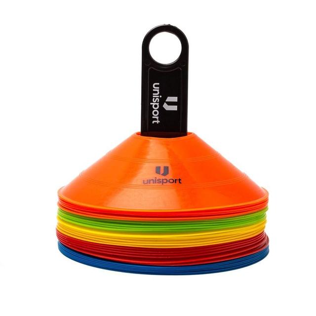 Unisport Training Cones 30 Pcs - Multicolor, size One Size on Productcaster.