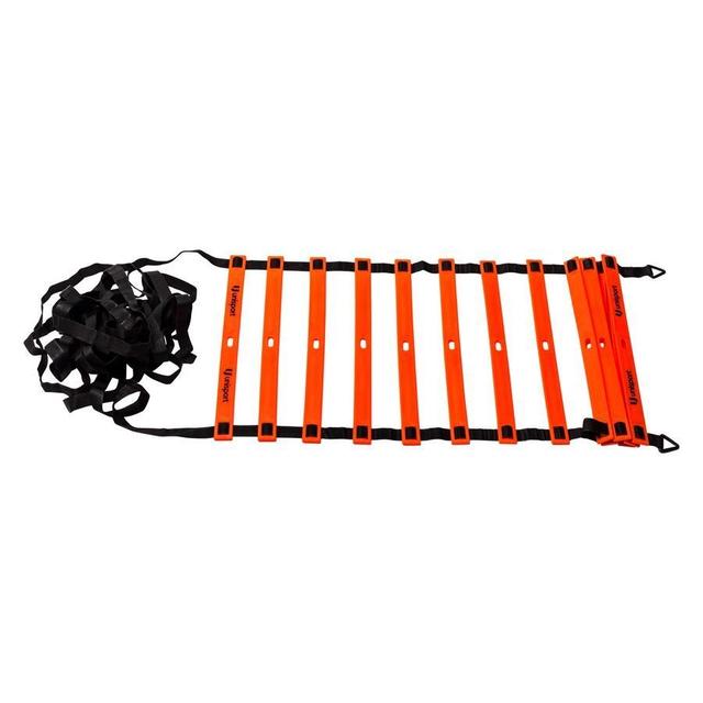 Unisport Agility Ladder - Orange/black, size One Size on Productcaster.