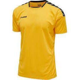 Hummel Playershirt Authentic Poly - Yellow/black Kids, size 116 cm on Productcaster.