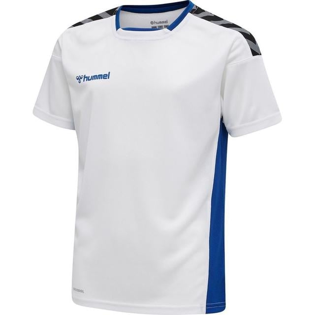 Hummel Playershirt Authentic Poly - White/blue Kids, size 128 cm on Productcaster.